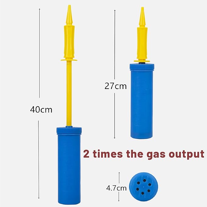 Balloon Pump Handheld Two-Way Dual Action,Double-Way Air Intake Portable Manual Inflator for Balloons,Swimming Rings, Inflatable Toys, Party Decorations