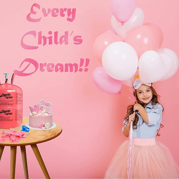 Helium Tank for Balloons At Home, 14.9 Cu Ft Helium Balloon Pump Kit with 50 Assorted Latex Balloons, White Curling Ribbon and Wholesalehome Balloon Tie Tool, 2 Pack