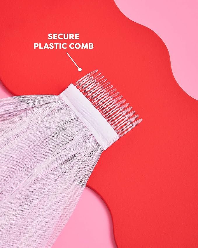 xo, Fetti Bridal Veil | Bachelorette Party Decorations, Bride To Be Gift, Bridal Shower, Wedding